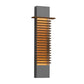 SONNEMAN Kengo 30" 1-Light LED Textured Gray Aluminum With Teak Shade Wall Sconce