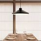 SONNEMAN Koma Edo 1-Light E26 Bulb Base Satin Black Aluminum Shade Pendant Light