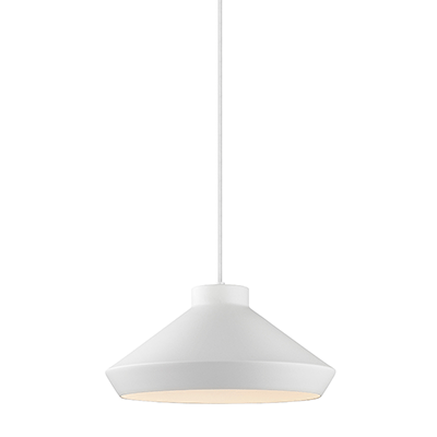 SONNEMAN Koma Meiji 1-Light E26 Base Satin White Pendant Light