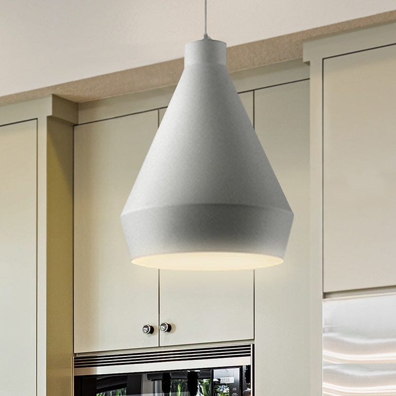 SONNEMAN Koma Taisho 1-Light E26 Base Bright Satin Aluminum Pendant Light