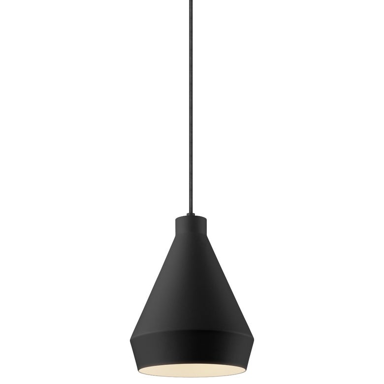 SONNEMAN Koma Taisho 1-Light E26 Base Satin Black Pendant Light