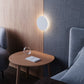 SONNEMAN LP 1-Light LED Round Shape Textured White Aluminum Shade Wall Sconce