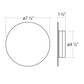 SONNEMAN LP 1-Light LED Round Shape Textured White Aluminum Shade Wall Sconce
