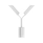 SONNEMAN Leaf 2-Light LED Satin White Aluminum Shade Wall Sconce