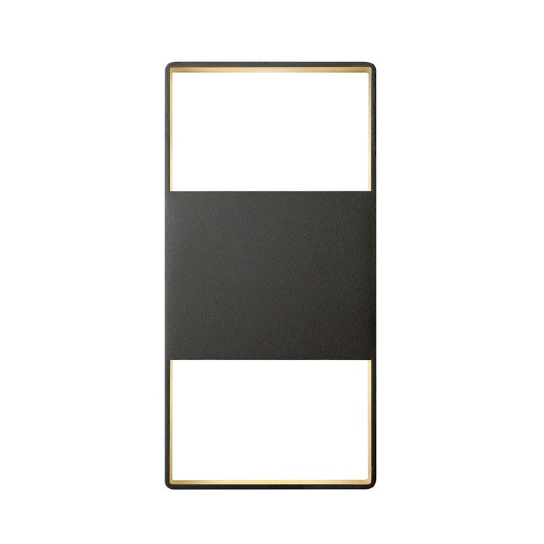 SONNEMAN Light Frames 14" Integral LED Textured Bronze Aluminum Shade Up/Down Wall Sconce