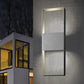 SONNEMAN Light Frames 14" Integral LED Textured Gray Aluminum Shade Up/Down Wall Sconce