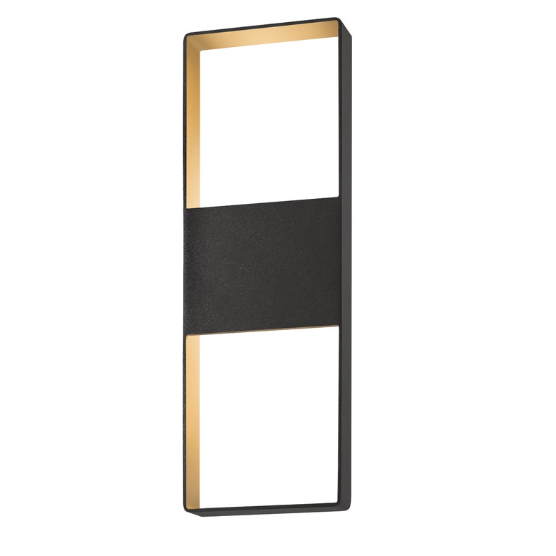 SONNEMAN Light Frames 21" Integral LED Textured Bronze Aluminum Shade Up/Down Wall Sconce