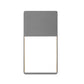 SONNEMAN Light Frames Integral LED Textured Gray Aluminum Shade Downlight Wall Sconce