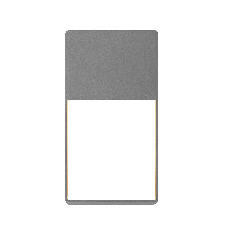 SONNEMAN Light Frames Integral LED Textured Gray Aluminum Shade Downlight Wall Sconce