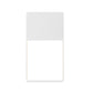 SONNEMAN Light Frames Integral LED Textured White Aluminum Shade Downlight Wall Sconce