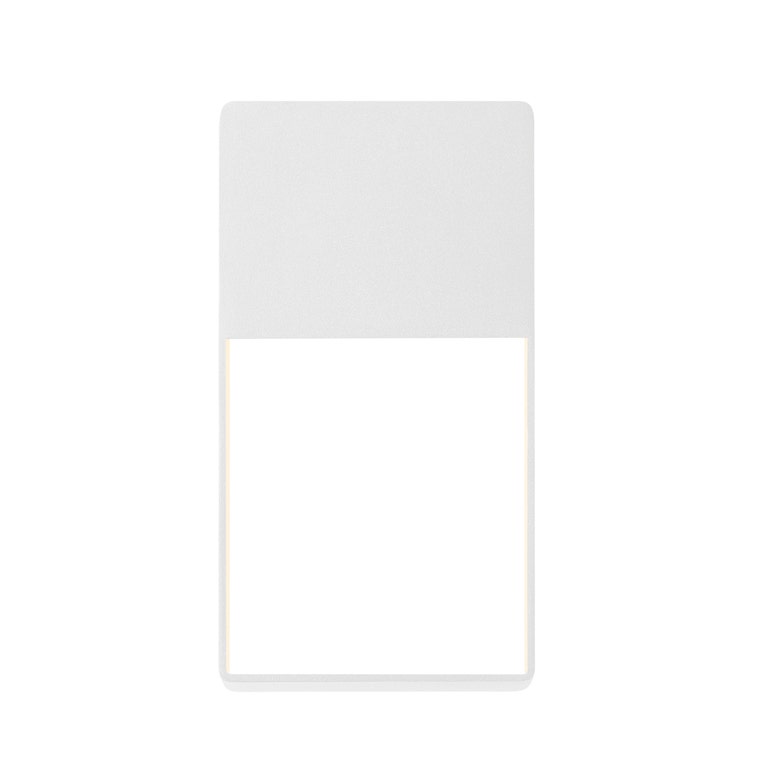 SONNEMAN Light Frames Integral LED Textured White Aluminum Shade Downlight Wall Sconce