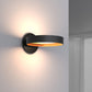 SONNEMAN Light Guide Ring 1-Light LED Satin Black With Apricot Interior Aluminum Clear Acrylic Shade Wall Sconce