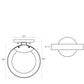SONNEMAN Light Guide Ring 1-Light LED Satin White With White Interior Aluminum Clear Acrylic Shade Wall Sconce
