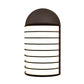 SONNEMAN Lighthouse 1-Light LED Big Textured Bronze Optical Acrylic Shade Wall Sconce