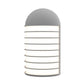SONNEMAN Lighthouse 1-Light LED Big Textured Gray Optical Acrylic Shade Wall Sconce