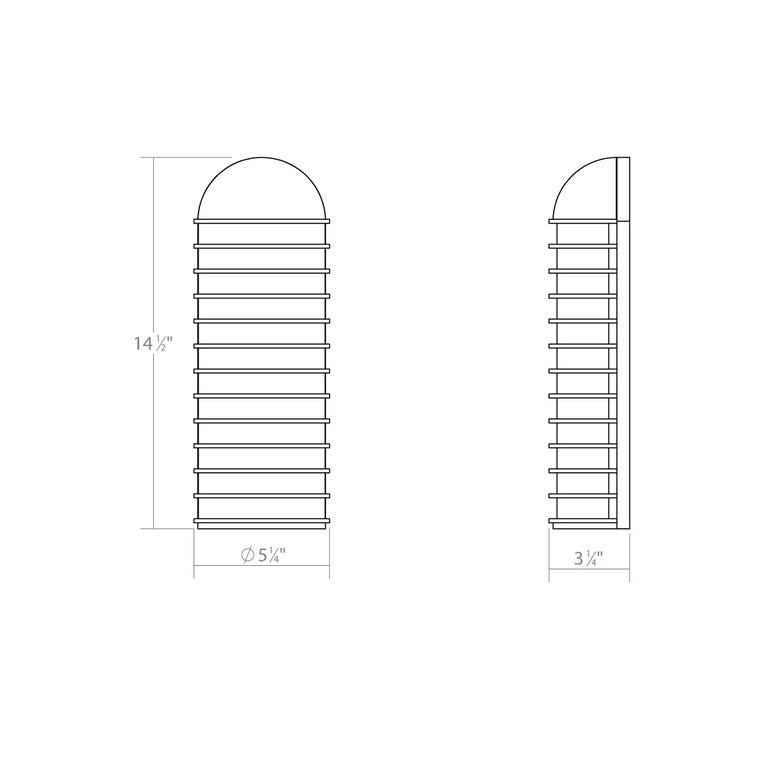 SONNEMAN Lighthouse 1-Light LED Standard Textured White Optical Acrylic Shade Wall Sconce