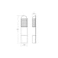 SONNEMAN Lighthouse 1-Light LED Textured Gray Optical Acrylic Shade Wall Sconce