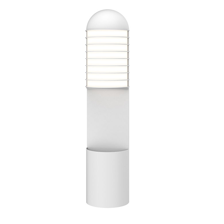 SONNEMAN Lighthouse 1-Light LED Textured White Optical Acrylic Shade Wall Sconce