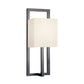 SONNEMAN Linea 1-Light Candelabra Tall Black Bronze Linen Shade Wall Sconce