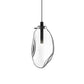 SONNEMAN Liquid 1-Light LED Satin Black Clear Glass Shade Standard Pendant Light