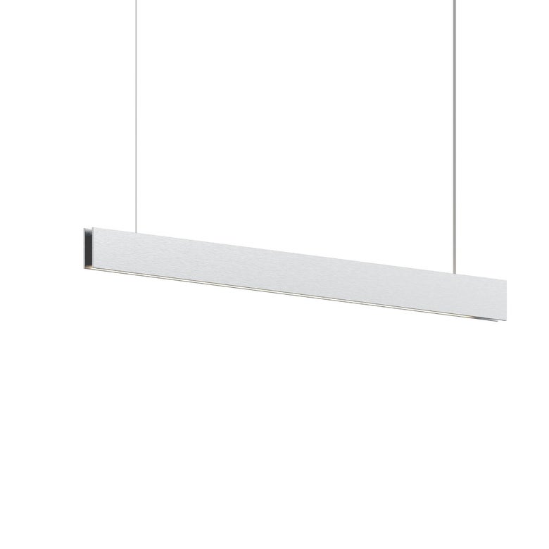SONNEMAN Lithe 36" 2-Sided 1-Light LED Natural Anodized Aluminum Shade Linear Suspension Pendant Light