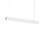 SONNEMAN Lithe 36" 2-Sided 1-Light LED Textured White Aluminum Shade Linear Suspension Pendant Light