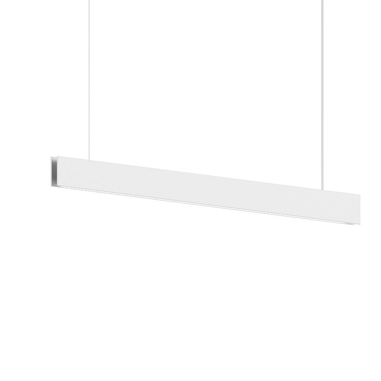 SONNEMAN Lithe 36" 2-Sided 1-Light LED Textured White Aluminum Shade Linear Suspension Pendant Light