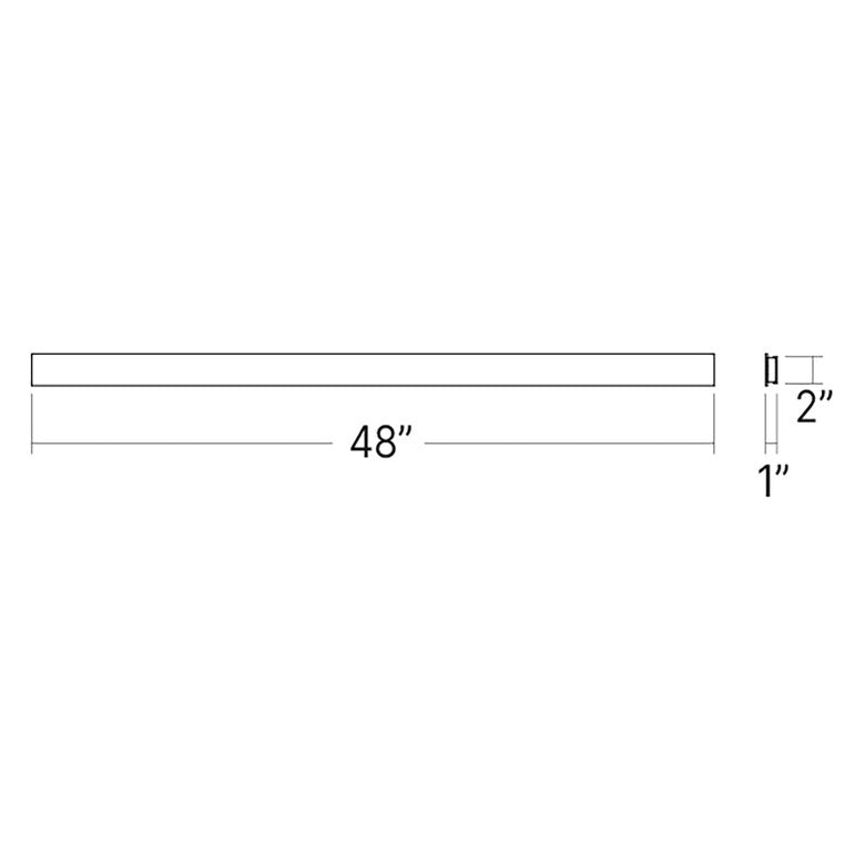 SONNEMAN Lithe 4' 2-Sided Light LED Natural Anodized Wall Vanity Lamp