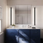 SONNEMAN Lithe 4' 2-Sided Light LED Textured Black Wall Vanity Lamp