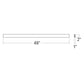 SONNEMAN Lithe 4' 2-Sided Light LED Textured Black Wall Vanity Lamp