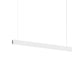 SONNEMAN Lithe 48" 2-Sided 1-Light LED Textured White Aluminum Shade Linear Suspension Pendant Light