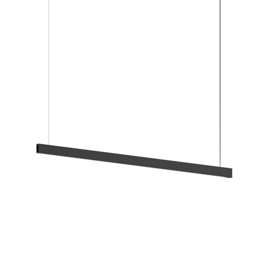 SONNEMAN Lithe 72" 2-Sided 1-Light LED Textured Black Aluminum Shade Linear Suspension Pendant Light