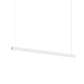 SONNEMAN Lithe 72" 2-Sided 1-Light LED Textured White Aluminum Shade Linear Suspension Pendant Light