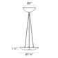 SONNEMAN Little Cloud LED Bulb Textured White Uplight Pendant Light With 20' Cord Length