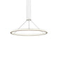 SONNEMAN Luna 36" 2-Light LED 3500K Brass White Shade Round Pendant Light