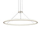 SONNEMAN Luna 48" 2-Light LED 3000K Brass White Shade Round Pendant Light