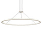 SONNEMAN Luna 60" 2-Light LED 2700K Brass White Shade Round Pendant Light