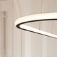 SONNEMAN Luna 60" 2-Light LED 3500K Satin Black White Silicone Shade Racetrack Pendant Light