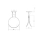 SONNEMAN Malibu Discs 10" 1-Light LED Dove Gray Pendant Light With 20' Cord Length