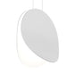 SONNEMAN Malibu Discs 10" 1-Light LED Satin White Pendant Light With 6' Cord Length