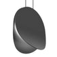 SONNEMAN Malibu Discs 14" 1-Light LED Satin Black Pendant Light With 6' Cord Length