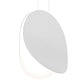 SONNEMAN Malibu Discs 14" 1-Light LED Satin White Pendant Light With 6' Cord Length