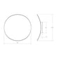 SONNEMAN Malibu Discs 14" 2-Light LED Dove Gray Aluminum Shade Wall Sconce