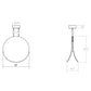 SONNEMAN Malibu Discs 18" 1-Light LED Satin White Pendant Light With 20' Cord Length