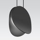 SONNEMAN Malibu Discs 8" 1-Light LED Satin Black Pendant Light With 20' Cord Length