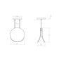 SONNEMAN Malibu Discs 8" 1-Light LED Satin Black Pendant Light With 20' Cord Length