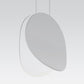 SONNEMAN Malibu Discs 8" 1-Light LED Satin White Pendant Light With 20' Cord Length
