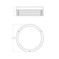 SONNEMAN Marue 10" 1-Light LED Round Textured White Optical Acrylic Shade Surface Flush Mount Lighting