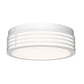 SONNEMAN Marue 10" 1-Light LED Round Textured White Optical Acrylic Shade Surface Flush Mount Lighting