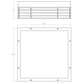 SONNEMAN Marue 10" 1-Light LED Square Textured White Optical Acrylic Shade Surface Flush Mount Lighting